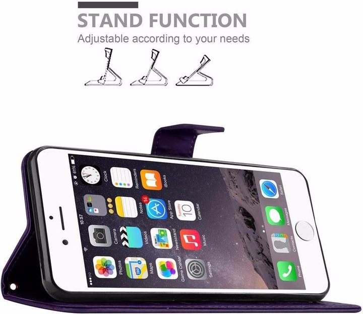 Produktbild Cadorabo Flower Book Cover (Apple iPhone 6)