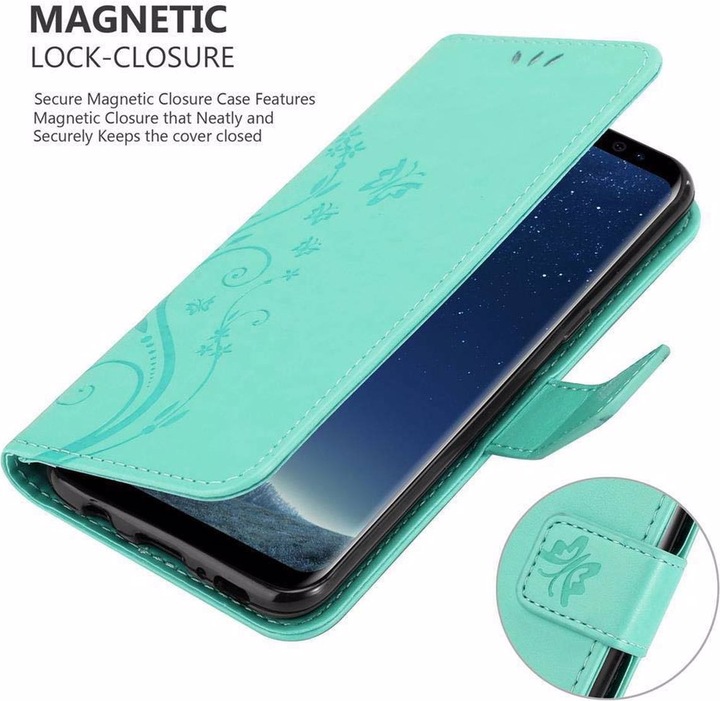 Produktbild Cadorabo Flower Book Cover (Samsung Galaxy S8+)