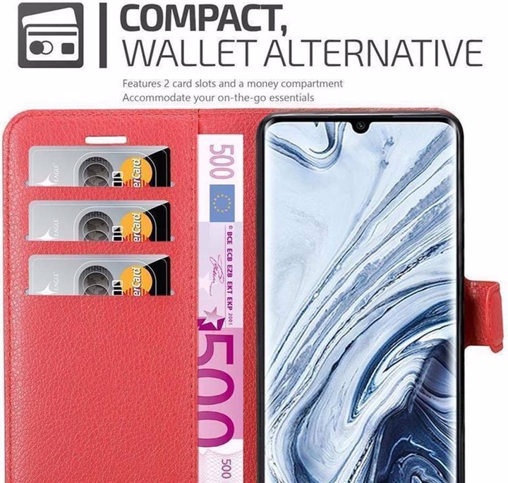 Produktbild Cadorabo Book mit Standfunktion Cover (Xiaomi Redmi Note 10S, Xiaomi Mi Note 10)