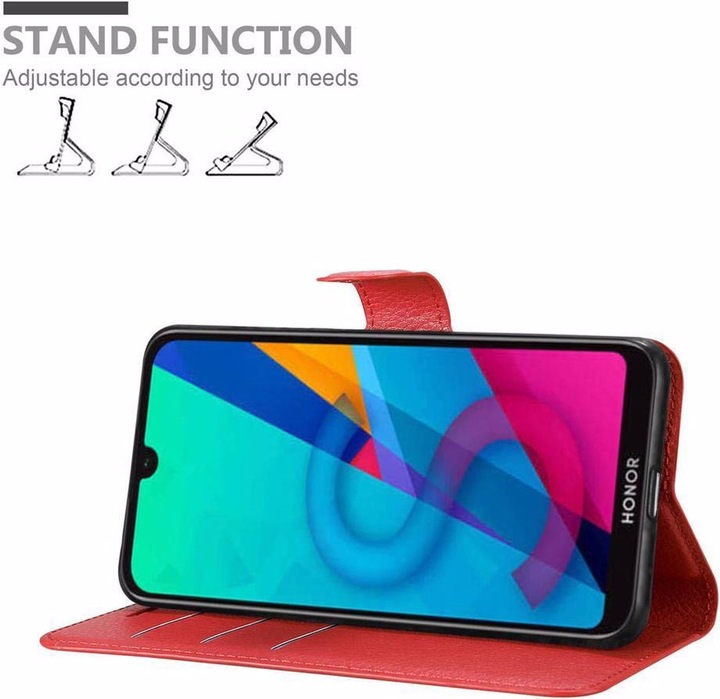 Actual product image Cadorabo Book with stand function cover (Honor 8s, LG G8s)