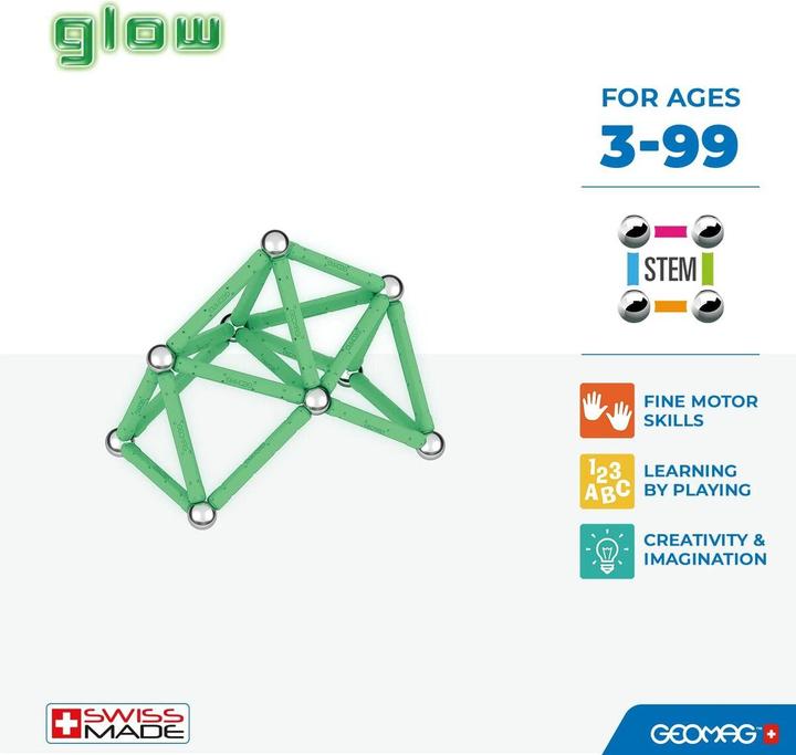 Actual product image Geomag GLOW RECYCLED 42 parts