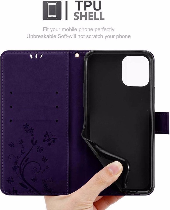 Produktbild Cadorabo Flower Book Cover (Apple iPhone 11)