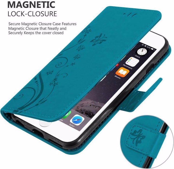 Produktbild Cadorabo Flower Book Cover (Apple iPhone 6 Plus)