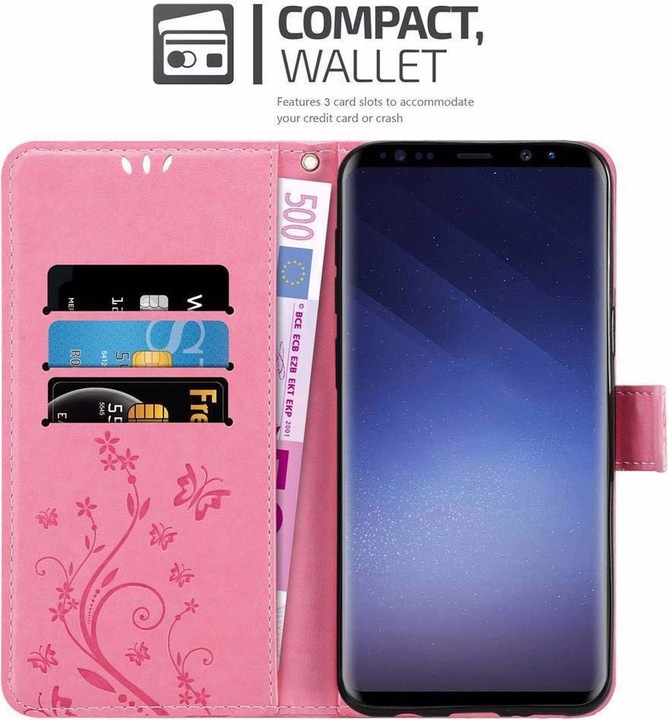 Actual product image Cadorabo Flower Book Cover (Samsung Galaxy S9+)