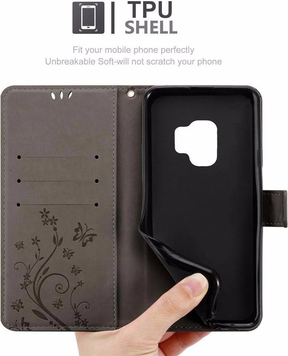 Produktbild Cadorabo Flower Book Cover (Samsung Galaxy S9)