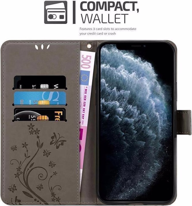 Actual product image Cadorabo Flower Book Cover (Apple iPhone 11 Pro)