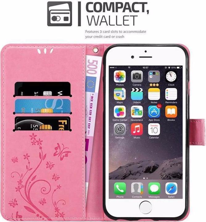 Produktbild Cadorabo Flower Book Cover (Apple iPhone 6, Apple iPhone 6s)