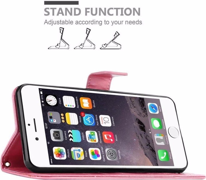 Produktbild Cadorabo Flower Book Cover (Apple iPhone 6, Apple iPhone 6s)