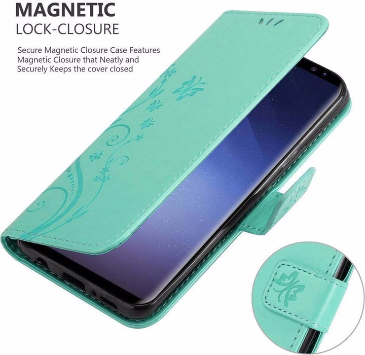 Actual product image Cadorabo Flower Book Cover (Samsung Galaxy S9+)