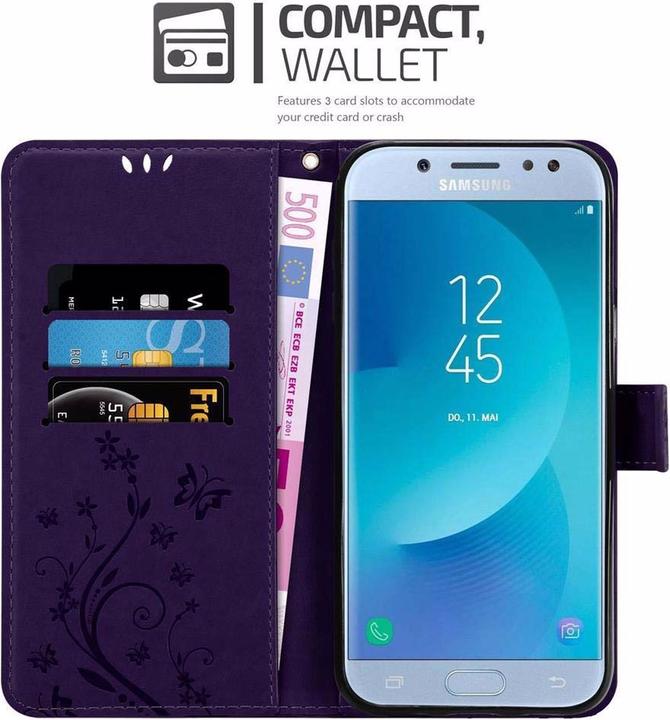 Actual product image Cadorabo Flower Book Cover (Samsung Galaxy J5 (2017))
