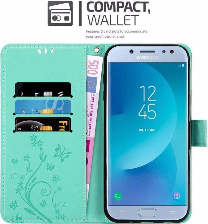 Actual product image Cadorabo Flower Book Cover (Samsung Galaxy J5 (2017))