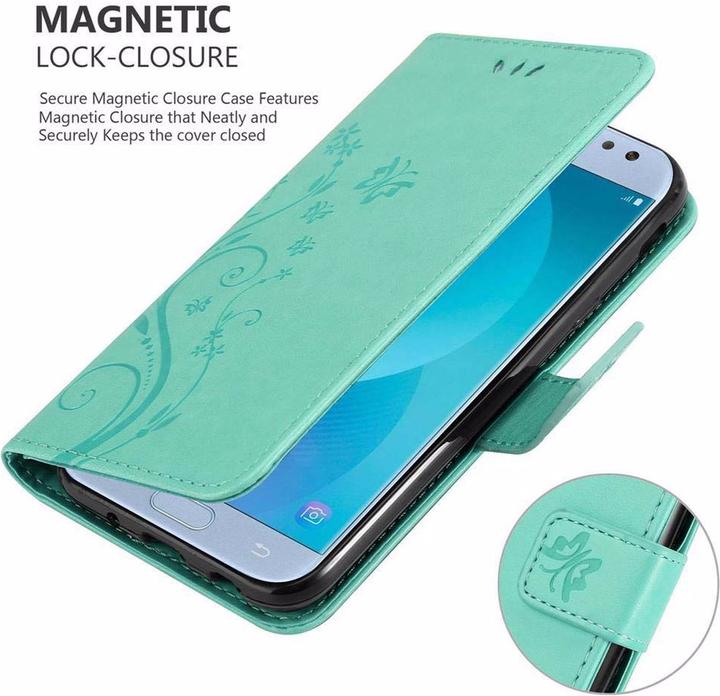Actual product image Cadorabo Flower Book Cover (Samsung Galaxy J5 (2017))