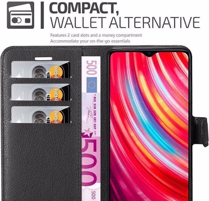 Actual product image Cadorabo Book with stand function cover (Xiaomi Redmi Note 8 Pro)