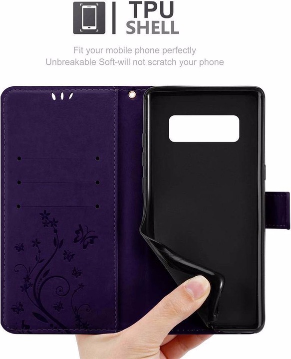 Produktbild Cadorabo Flower Book Cover (Samsung Galaxy Note 8)