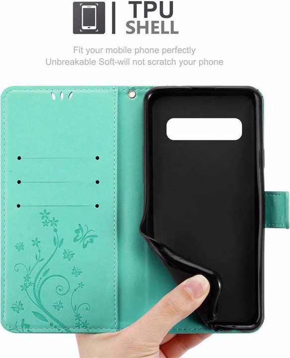 Produktbild Cadorabo Flower Book Cover (Samsung Galaxy S10+)