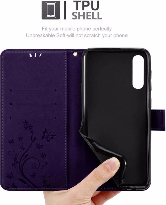 Produktbild Cadorabo Flower Book Cover (Samsung Galaxy A50)
