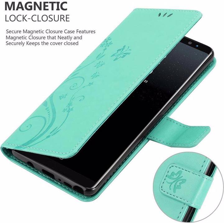 Actual product image Cadorabo Flower Book Cover (Samsung Galaxy Note 8)