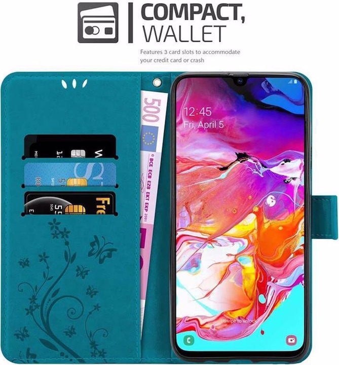 Produktbild Cadorabo Flower Book Cover (Samsung Galaxy A70)