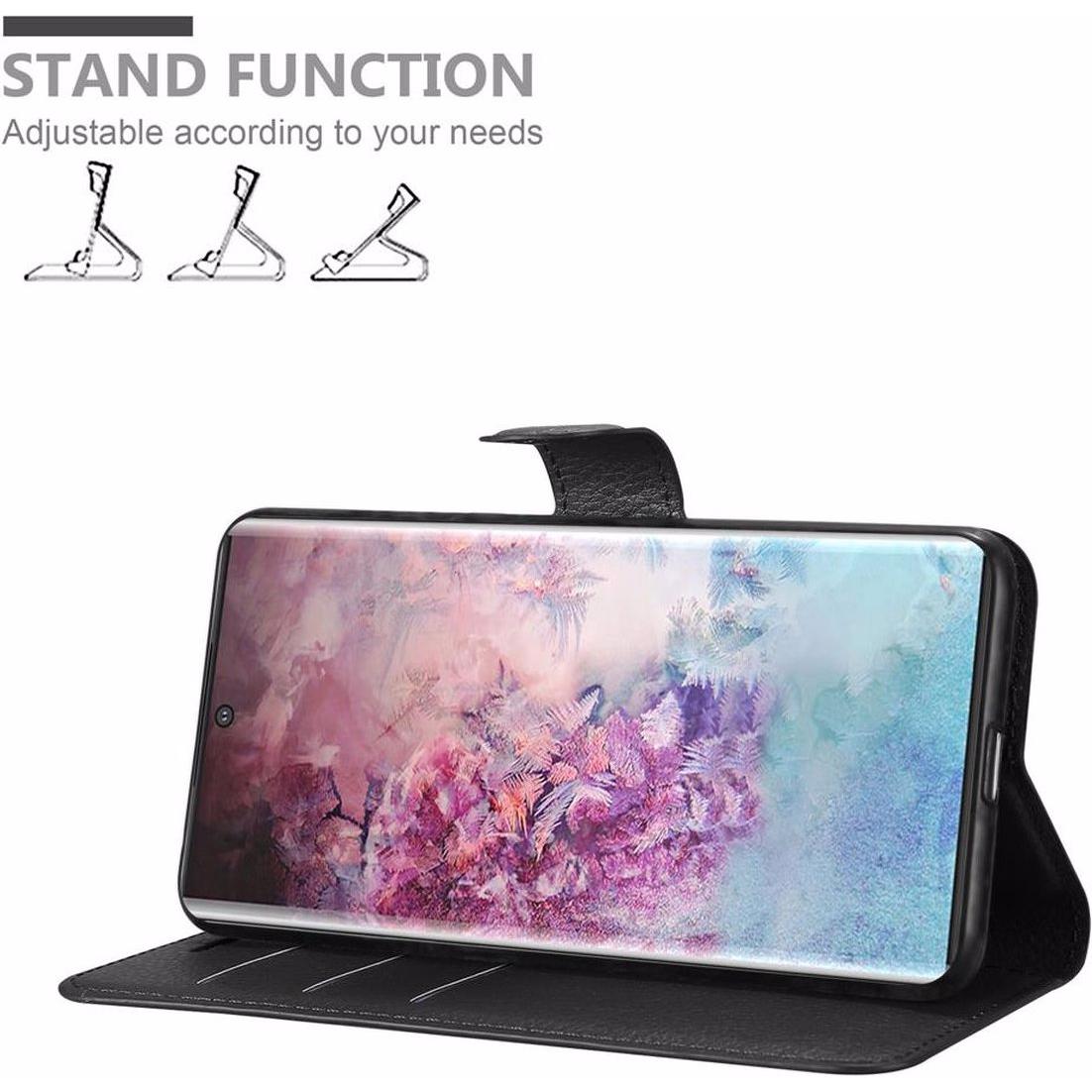 Thumbnail - Cadorabo Book mit Standfunktion Cover (Samsung Galaxy Note 10+), Smartphone Hülle, Schwarz