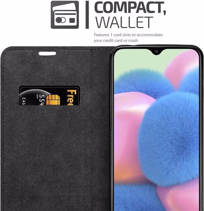 Actual product image Cadorabo Book Invisible Magnet Cover (Samsung Galaxy A30s)