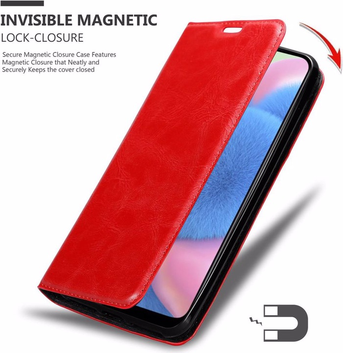 Actual product image Cadorabo Book Invisible Magnet Cover (Samsung Galaxy A30s)
