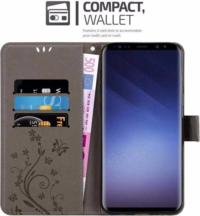 Actual product image Cadorabo Flower Book Cover (Samsung Galaxy S9+)