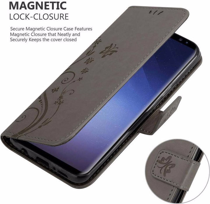 Actual product image Cadorabo Flower Book Cover (Samsung Galaxy S9+)