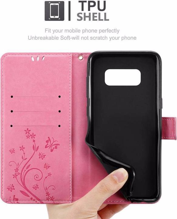 Actual product image Cadorabo Flower Book Cover (Samsung Galaxy S8)