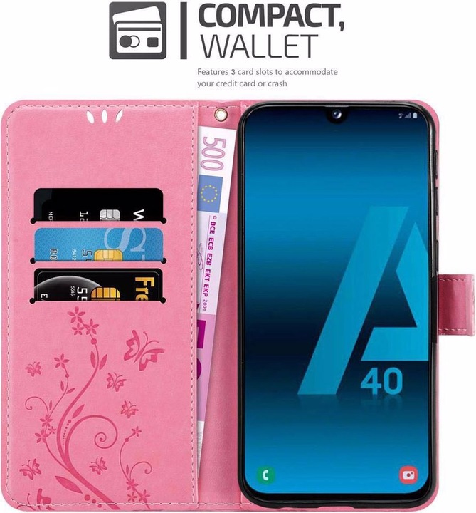 Produktbild Cadorabo Flower Book Cover (Samsung Galaxy A40)