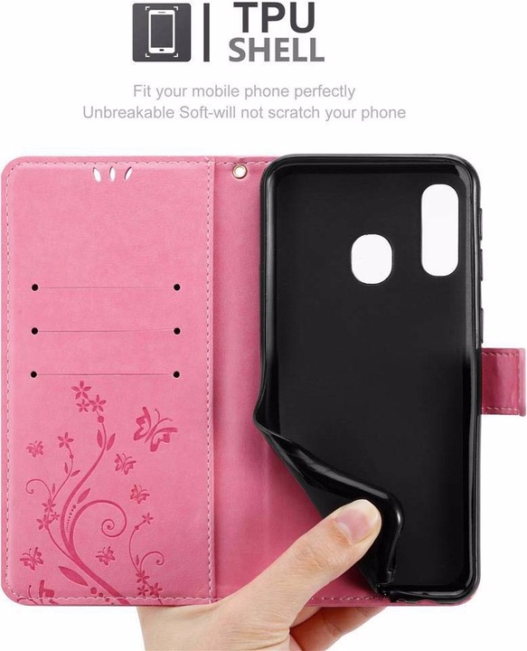 Produktbild Cadorabo Flower Book Cover (Samsung Galaxy A40)