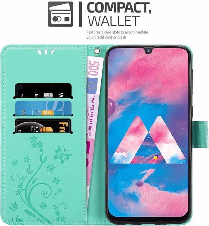 Actual product image Cadorabo Flower Book Cover (Samsung Galaxy M30)