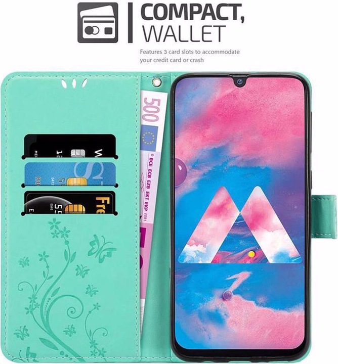 Produktbild Cadorabo Flower Book Cover (Samsung Galaxy M30)