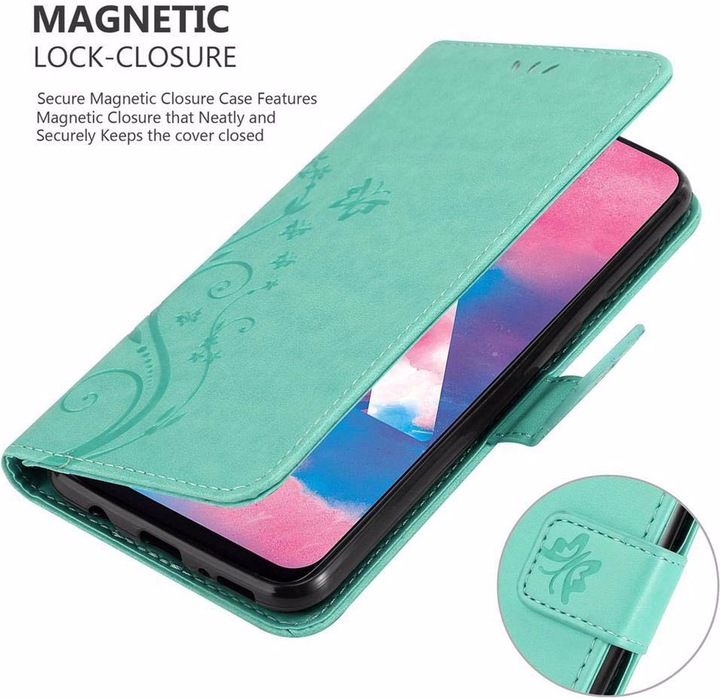Produktbild Cadorabo Flower Book Cover (Samsung Galaxy M30)