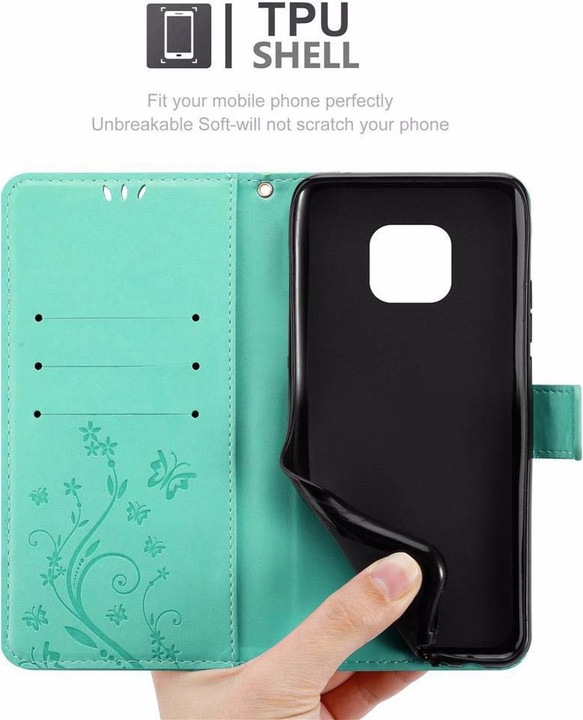 Produktbild Cadorabo Flower Book Cover (Huawei Mate 20 Pro)