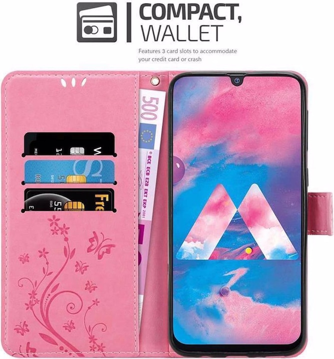 Produktbild Cadorabo Flower Book Cover (Samsung Galaxy M30)