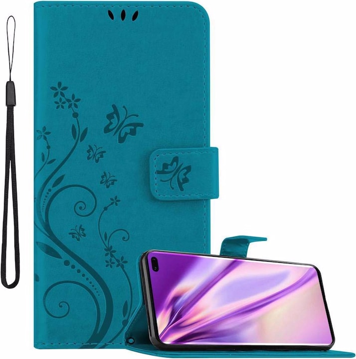 Produktbild Cadorabo Flower Book Cover (Samsung Galaxy S10+)