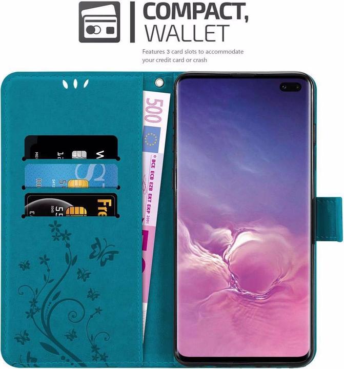 Produktbild Cadorabo Flower Book Cover (Samsung Galaxy S10+)