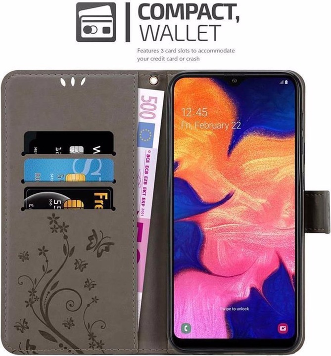 Produktbild Cadorabo Flower Book Cover (Samsung Galaxy A10, HTC One M10)
