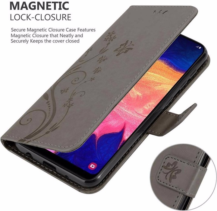 Produktbild Cadorabo Flower Book Cover (Samsung Galaxy A10, HTC One M10)