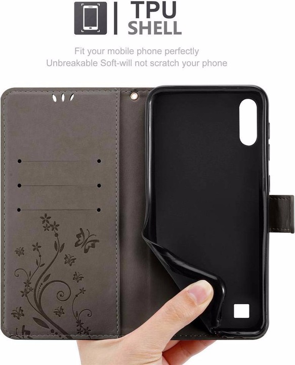 Produktbild Cadorabo Flower Book Cover (Samsung Galaxy A10, HTC One M10)