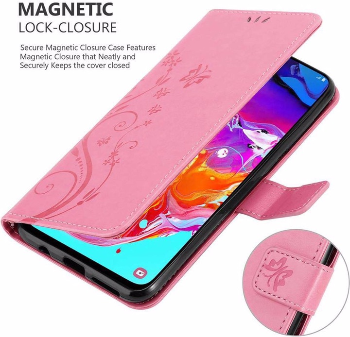 Produktbild Cadorabo Flower Book Cover (Samsung Galaxy A70)