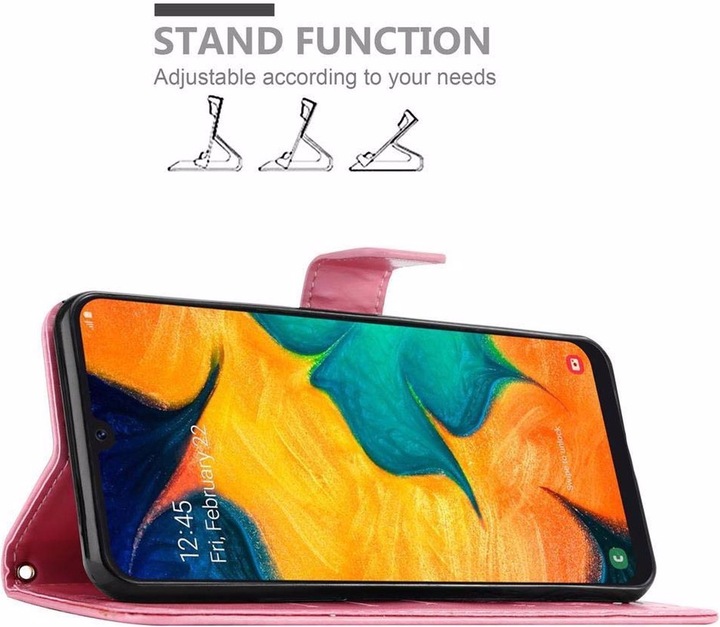 Produktbild Cadorabo Flower Book Cover (Samsung Galaxy A20, TCL A30, Samsung Galaxy M10s)