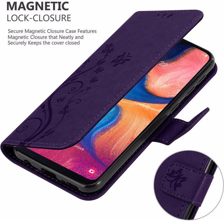 Actual product image Cadorabo Flower Book Cover (Samsung Galaxy A10e)
