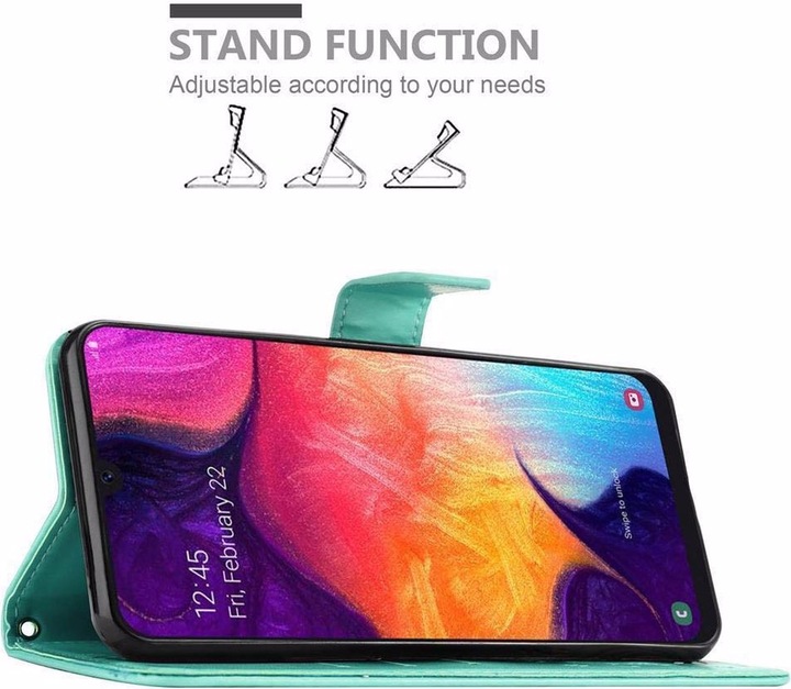 Actual product image Cadorabo Flower Book Cover (Samsung Galaxy A30s, Samsung Galaxy A50)