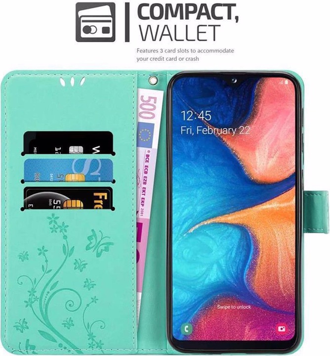 Produktbild Cadorabo Flower Book Cover (Samsung Galaxy A10e)