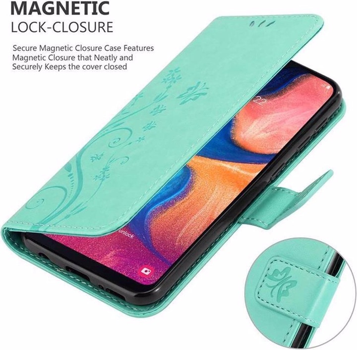 Produktbild Cadorabo Flower Book Cover (Samsung Galaxy A10e)