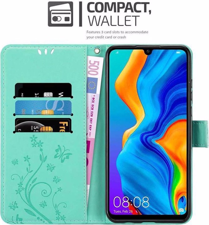 Produktbild Cadorabo Flower Book Cover (Huawei P30 Lite)
