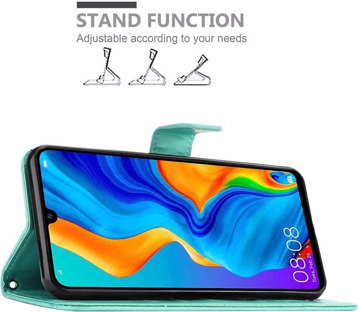 Produktbild Cadorabo Flower Book Cover (Huawei P30 Lite)