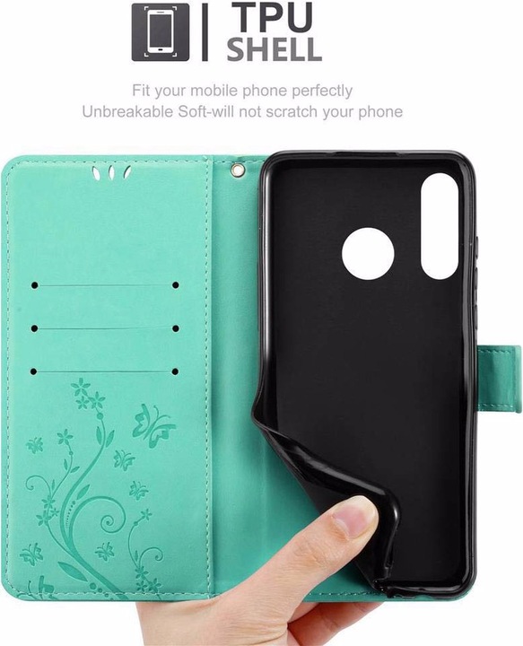 Produktbild Cadorabo Flower Book Cover (Huawei P30 Lite)