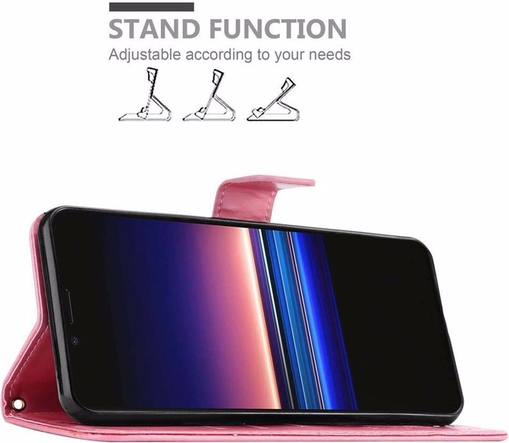 Actual product image Cadorabo Flower Book Cover (Sony Xperia 1, Sony Xperia XZ4)